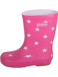 Gummistiefel "Naturkautschuck" in Pink mit Sternen