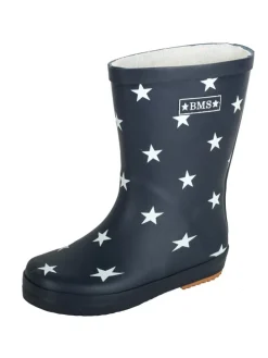 Gummistiefel "Naturkautschuck" in Marine mit Sternen
