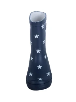 Gummistiefel "Naturkautschuck" in Marine mit Sternen