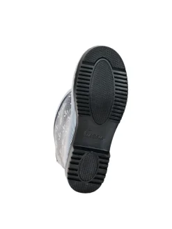 Gummistiefel Ocean Anchor Halbschaft in Dunkelblau mit Weißen Ankern