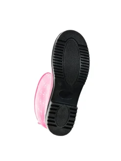 Gummistiefel Ocean Anchor Halbschaft in Pink mit Weißen Ankern