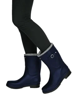 Gummistiefel Pfütze-W in dunkelblau/schwarz