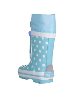 Gummistiefel Punkte in Türkis