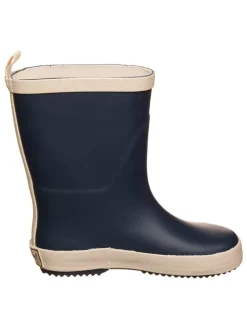 Gummistiefel "Solid" in Dunkelblau/ Beige
