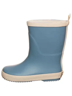 Gummistiefel "Solid" in Hellblau/ Beige