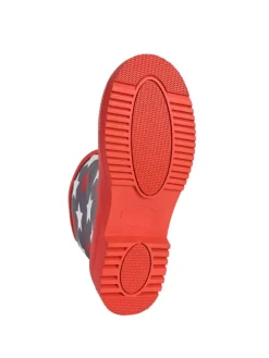 Gummistiefel Stars Halbschaft in grau