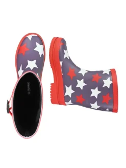 Gummistiefel Stars Halbschaft in grau