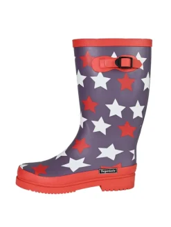 Gummistiefel Stars Hoch-Langschaft in grau