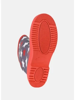 Gummistiefel Stars Hoch-Langschaft in grau