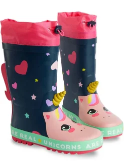 Gummistiefel "Unicorn" in Dunkelblau