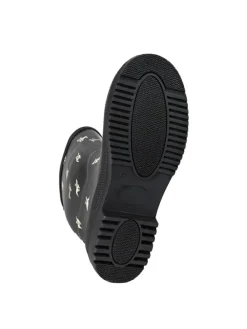 Gummistiefel Waldi Mops Langschaft in schwarz