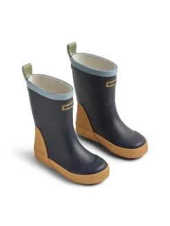 Gummistiefel "Welly" in Dunkelblau/ Gelb