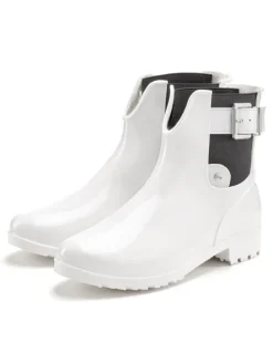 Gummistiefelette in grau