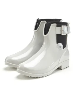 Gummistiefelette in grau