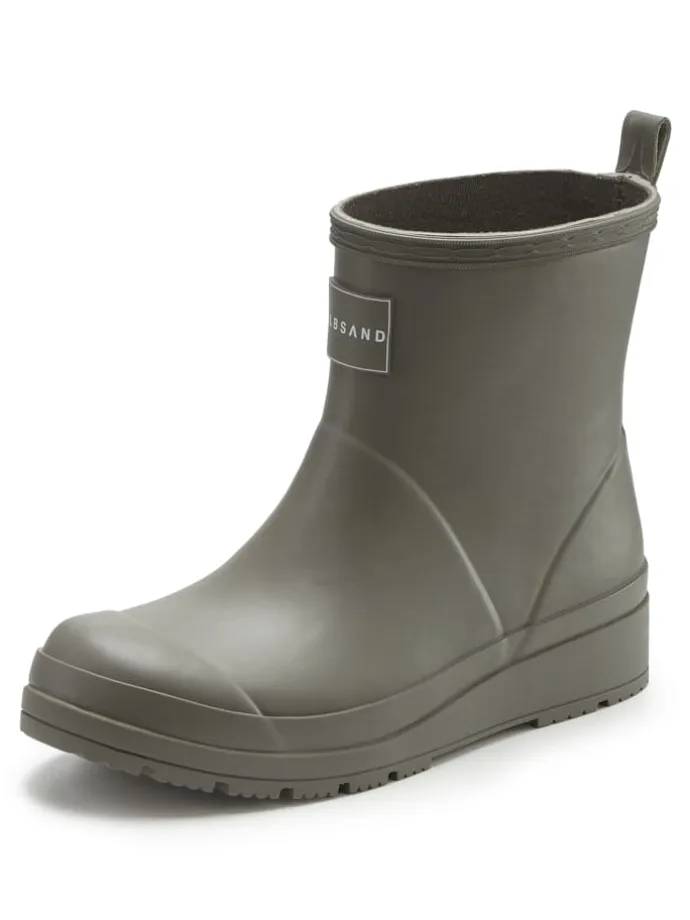 Gummistiefelette in olivgrün