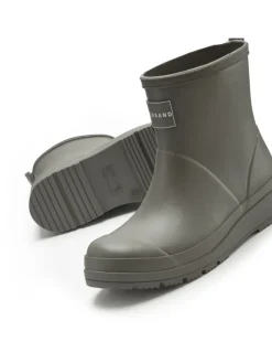 Gummistiefelette in olivgrün