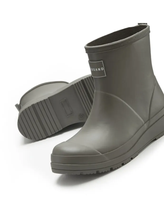 Gummistiefelette in olivgrün