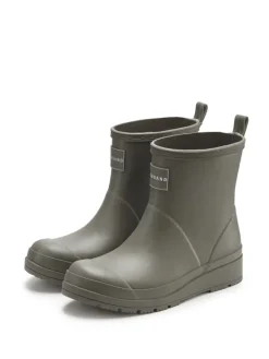 Gummistiefelette in olivgrün