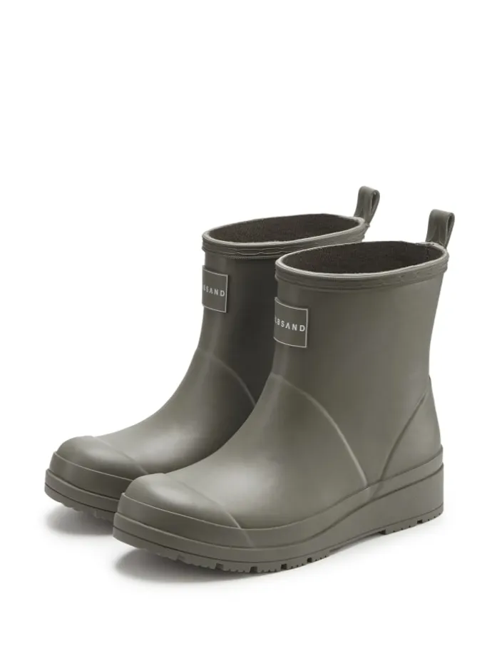 Gummistiefelette in olivgrün