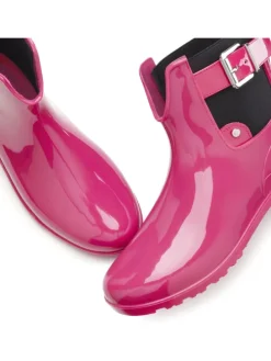 Gummistiefelette in pink