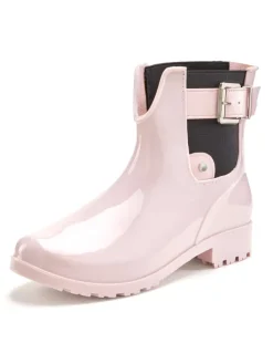 Gummistiefelette in rose