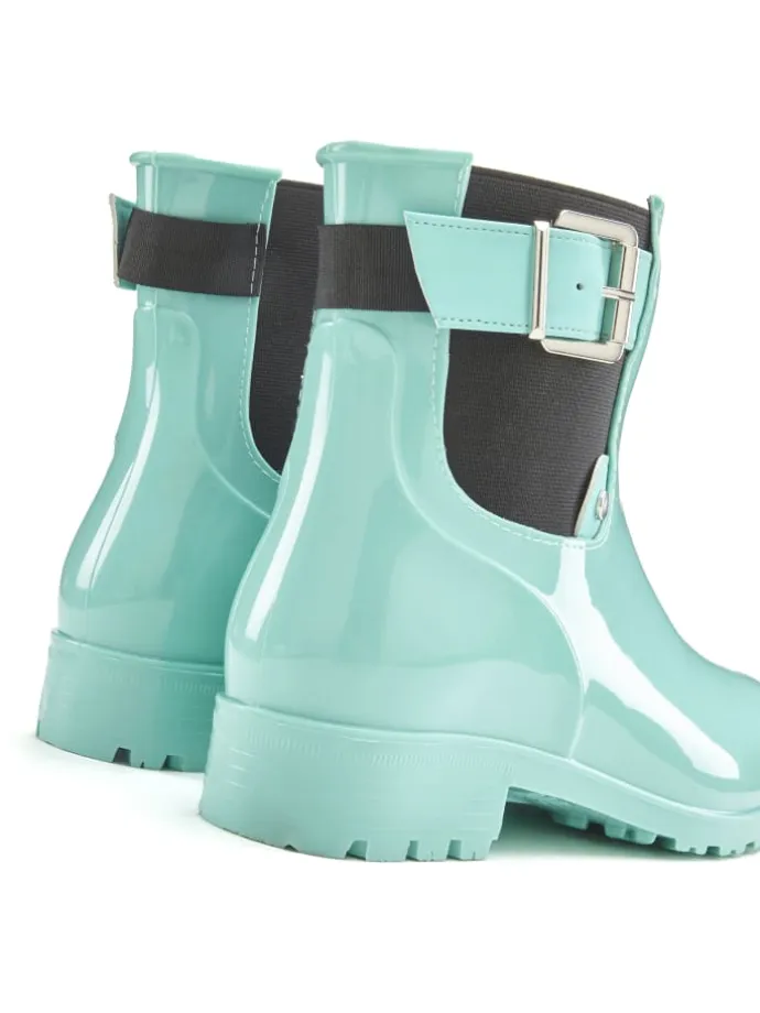 Gummistiefelette in türkis