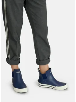 Gummistiefelette Short Story in Dunkelblau/Weiß