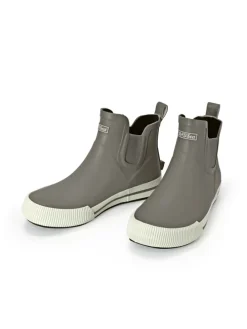 Gummistiefelette Short Story in Grau/Weiß