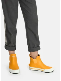 Gummistiefelette Short Story in Gelb/Weiß