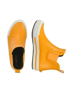 Gummistiefelette Short Story in Gelb/Weiß