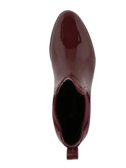 Gummistiefeletten Allison in Dunkelrot