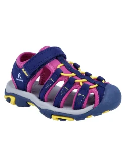 Halbsandalen "Boulder" in Dunkelblau/ Pink