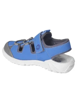 Halbsandalen "Gerald" in Dunkelblau/ Grau