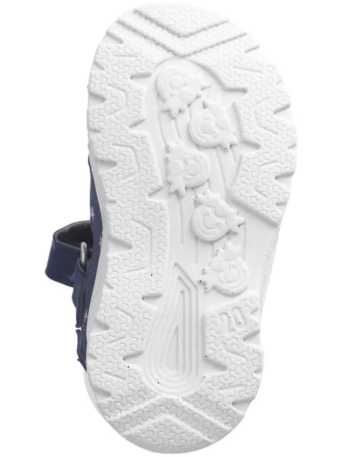 Halbsandalen "Gery" in Grau/ Lila