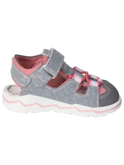 Halbsandalen "Gery" in Grau/ Pink