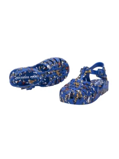 Halbsandalen in Blau