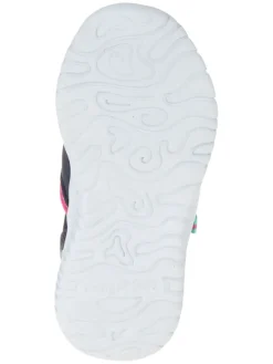 Halbsandalen in Blau/ Rosa