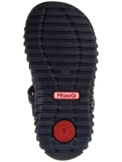 Halbsandalen in Dunkelblau/ Rot