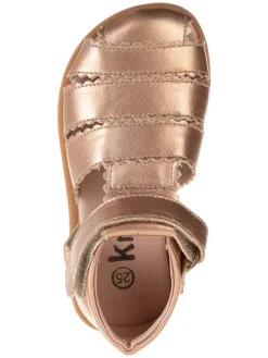 Halbsandalen in Gold