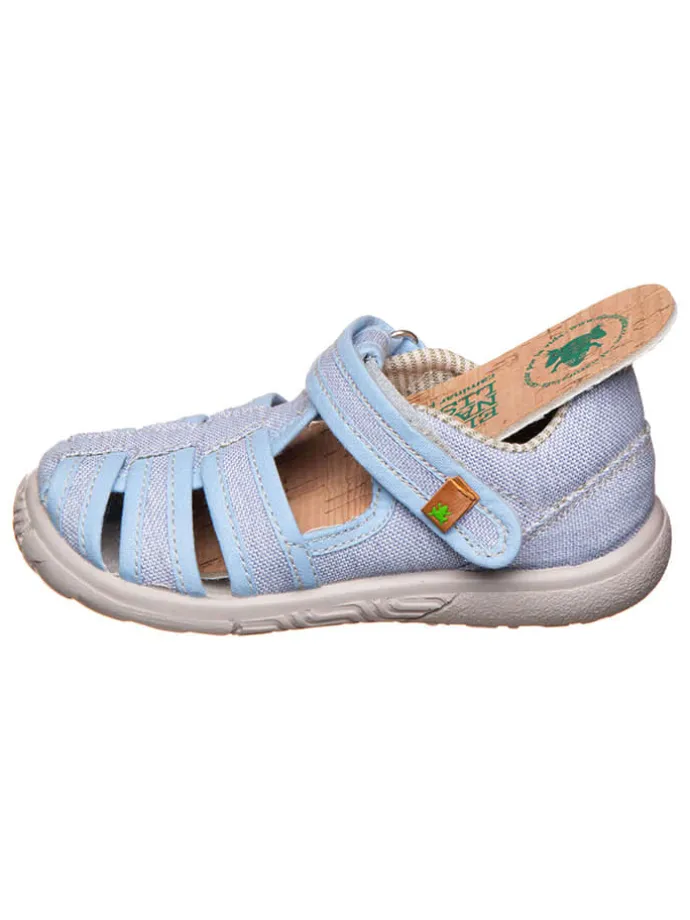 Halbsandalen in Hellblau