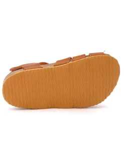 Halbsandalen in Hellbraun