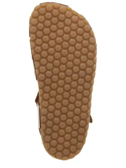 Halbsandalen in Hellbraun