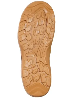 Halbsandalen in Hellbraun