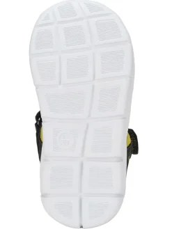 Halbsandalen in Khaki/Gelb