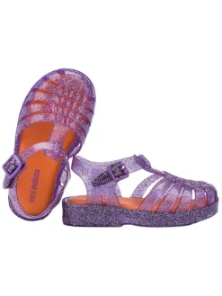 Halbsandalen in Lila