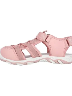 Halbsandalen in Rosa/ Weiß