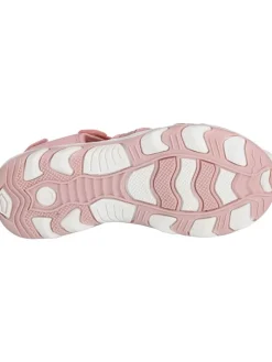 Halbsandalen in Rosa/ Weiß