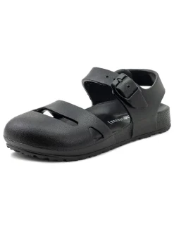 Halbsandalen in Schwarz