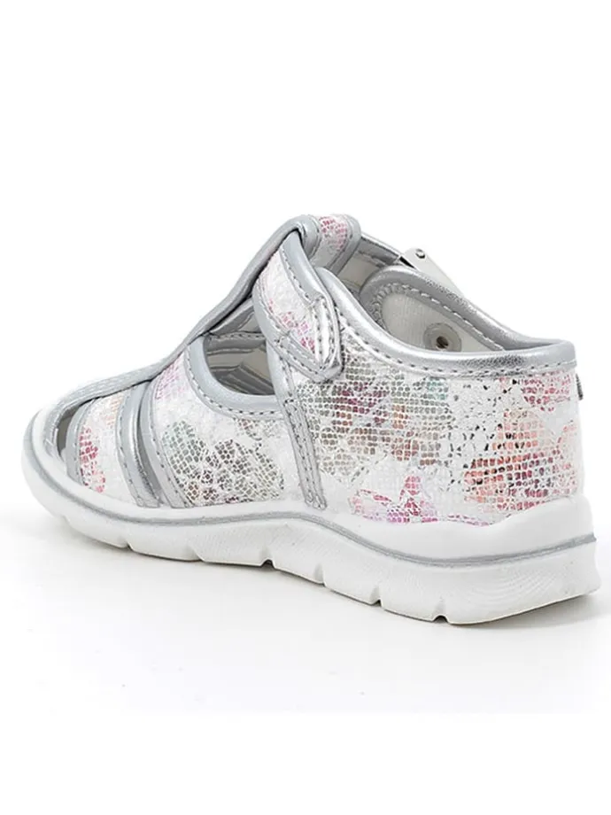 Halbsandalen in Silber