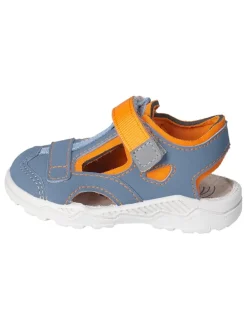 Halbsandalen "Jo" in Blau/ Orange